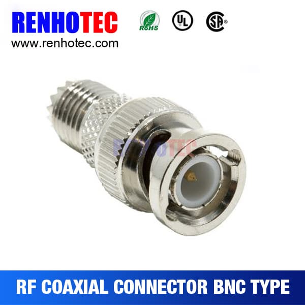 Custo made straight male pin connector terminal rf connector